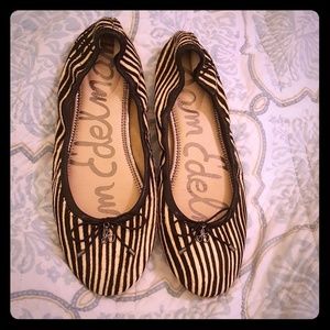 Sam Edelman Zebra Flats Size 7